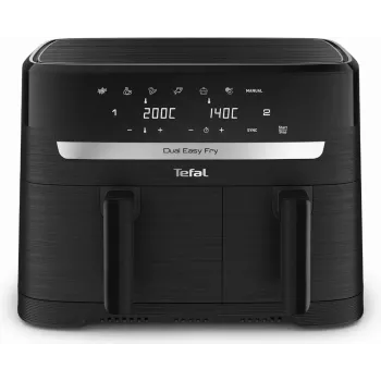 Karšto oro gruzdintuvė Tefal Easy Fry EY901N Double 8.3 L 2700 W Juoda
