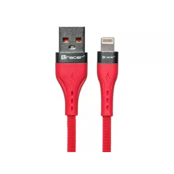 USB A-Lightning laidas 1m Raudonas TRACER