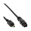 Laidas FireWire 400 į 800 InLine 34901 1m Vyriškas/Vyriškas Juodas