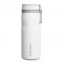 Termosas STANLEY Iceflow Daily usage 470 ml, nerūdijantis plienas, atverčiamas dangtelis, baltas