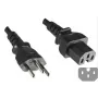 Microconnect PE160518 maitinimo laidas, juodas, 1,8 m, C15 jungtys