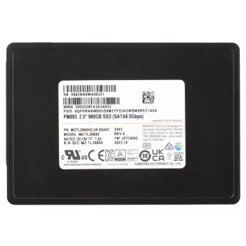 Samsung MZ7L3960HCJR-00A07 vidinis kietojo kūno diskas 960 GB 2,5 colio Serial ATA III TLC