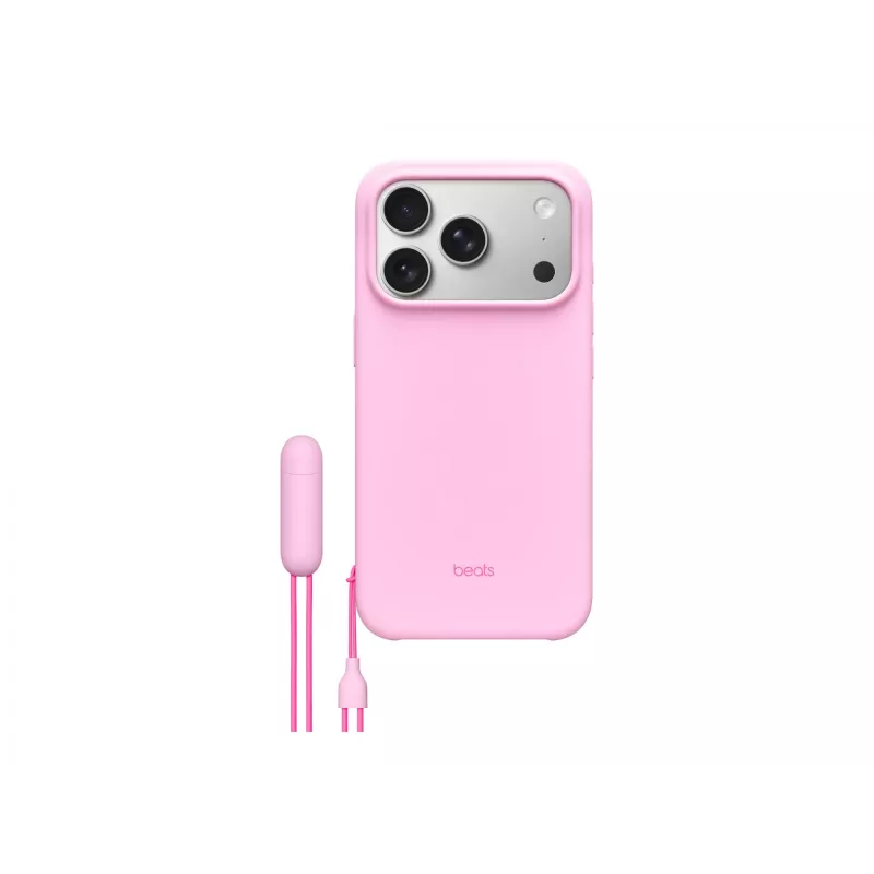 Dėklas su kojelėmis Beats iPhone 17 Pro MagSafe Kamera Valdymas Rožinis