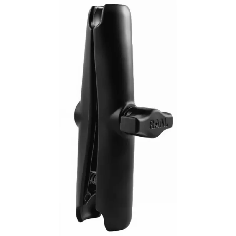RAM Mounts RAM-B-201U-C dviguba lizdinė rankena planšetei/įrenginiui, aliuminis, rutulys 2,54 cm, aukštis 152,4 mm, juoda