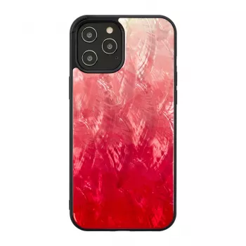 Apsauginis dėklas iKins Apple iPhone 12 / 12 Pro, rožinis ežeras su juodu apvadu