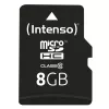 INTENSO 3413460 atminties kortelė Micro SDHC 8GB, klasė 10 su adapteriu