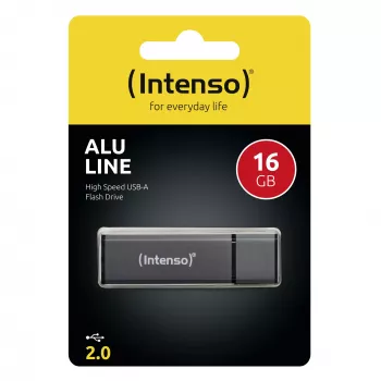 Intenso Alu Line 16 GB USB 2.0 atmintukas, antracitas