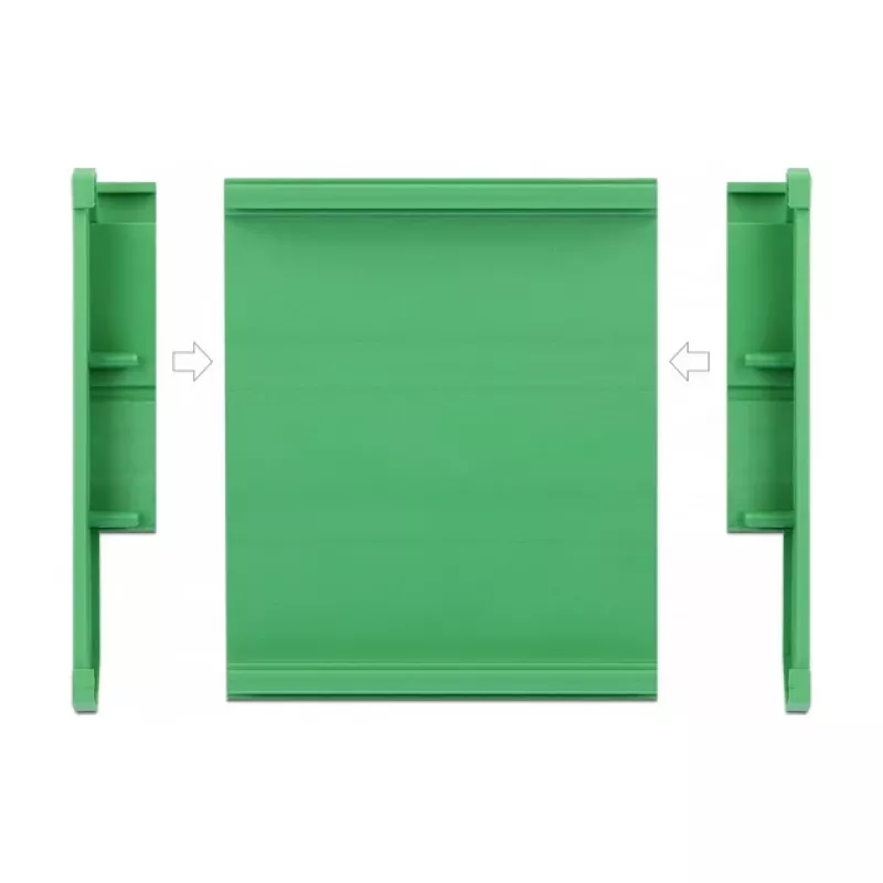 DeLOCK 107 mm plokštės laikiklis DIN bėgiui, 10 cm ilgio