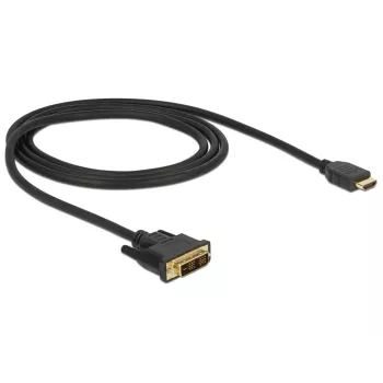Vaizdo kabelio adapteris DeLOCK 85582 1 m HDMI A tipo DVI-D juodas