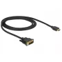 Vaizdo kabelio adapteris DeLOCK 85582 1 m HDMI A tipo DVI-D juodas