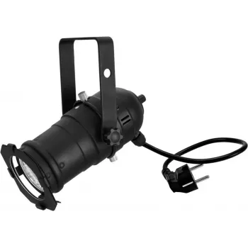 LED PAR šviestuvas EUROLITE PAR-20 3CT 16W RGB, kompaktiškas sceninis/vakarėlių užpildomasis šviestuvas su 3 spalvų LED