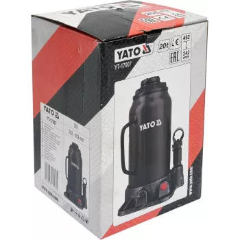 Mechaninis kėliklis YATO YT-17007, 20 000 kg, kėlimo aukštis 24,2–45,2 cm