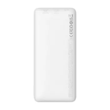 Baseus Airpow nešiojamas akumuliatorius 10000 mAh 20 W Baltas