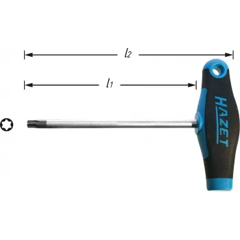 Hazet 828-T25 Torx atsuktuvas, dydis T25, ašmenų ilgis 110 mm