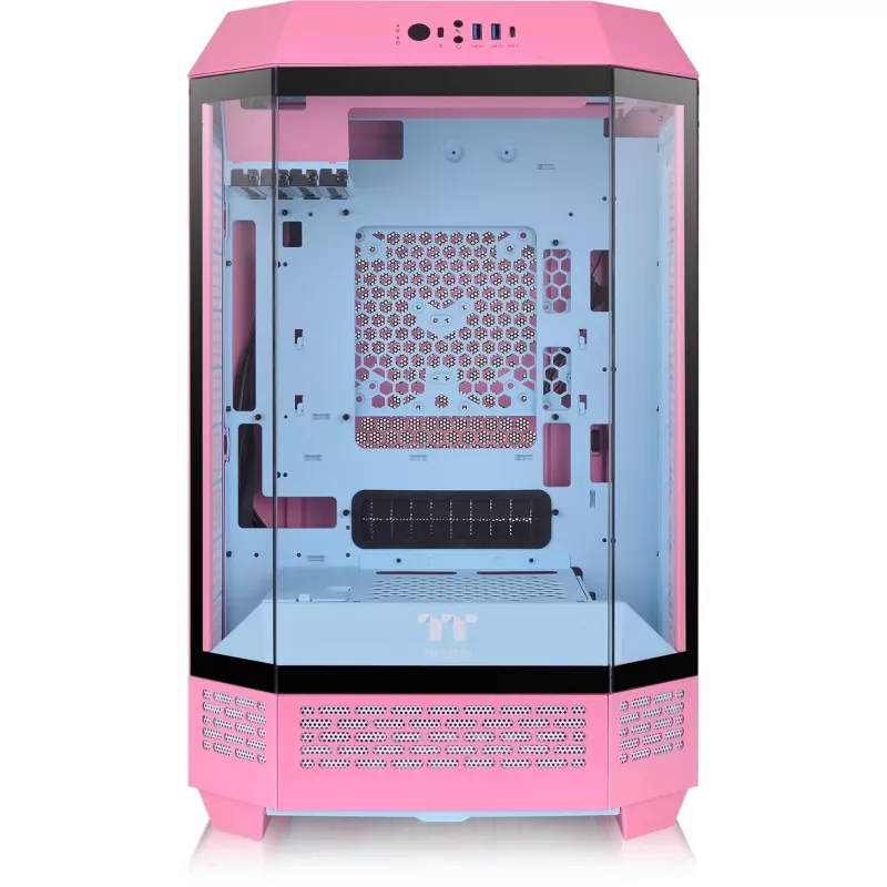 Thermaltake The Tower 300 Bubble Pink rožinis grūdintas stiklas - Midi/Mini Tower - ATX