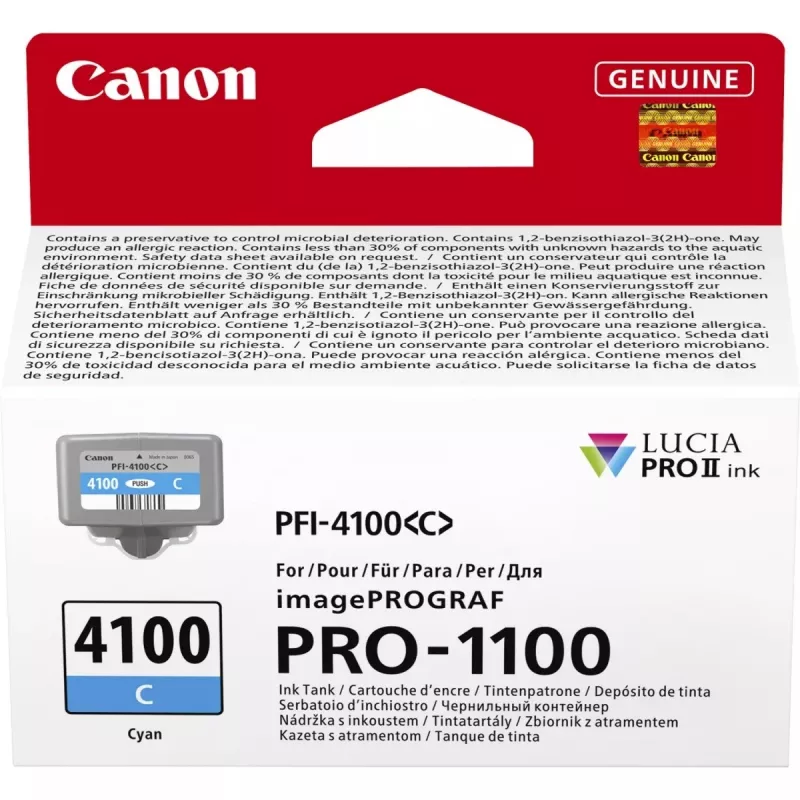 Canon LUCIA PRO II rašalo kasetė 1 vnt. Originali standartinio derlingumo mėlyna
