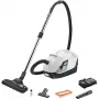 Cilindrinis dulkių siurblys Karcher DS 6 – sausas valymas, 650 W, 2 l talpa, HEPA 13, 10,2 m spindulys, teleskopinis vamzdis