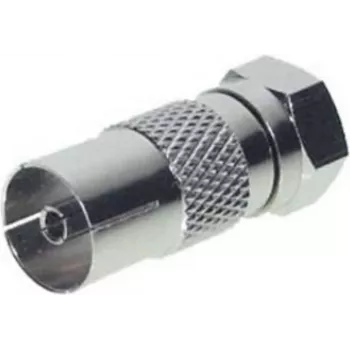 Adapteris ShiverPeaks 85321 — IEC (moteriška) į F (vyrišką) jungtį TV ir RF įrangai