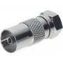 Adapteris ShiverPeaks 85321 — IEC (moteriška) į F (vyrišką) jungtį TV ir RF įrangai