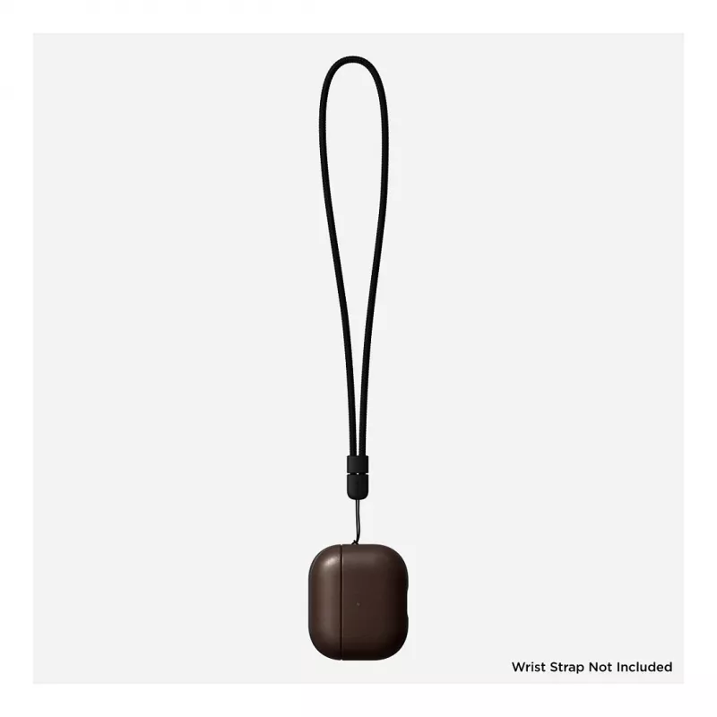 Odinis AirPods dėklas Nomad V3 Rustic Brown – apsauginis odinis dangtelis AirPods įkrovimo dėklui