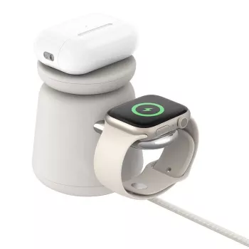 Magnetinis Qi2 15W įkroviklis Belkin WIZ027VFH37, skirtas iPhone ir Apple Watch