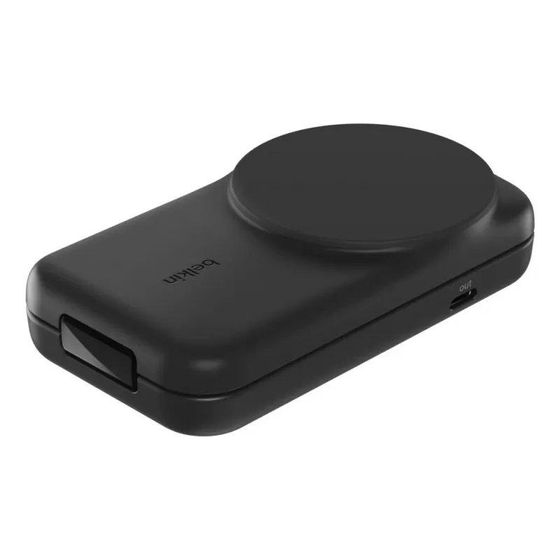 Belkin UltraCharge 25 W Qi2 2 viename lankstoma belaidžio įkrovimo stotis, juoda (WIZ038KQBK)