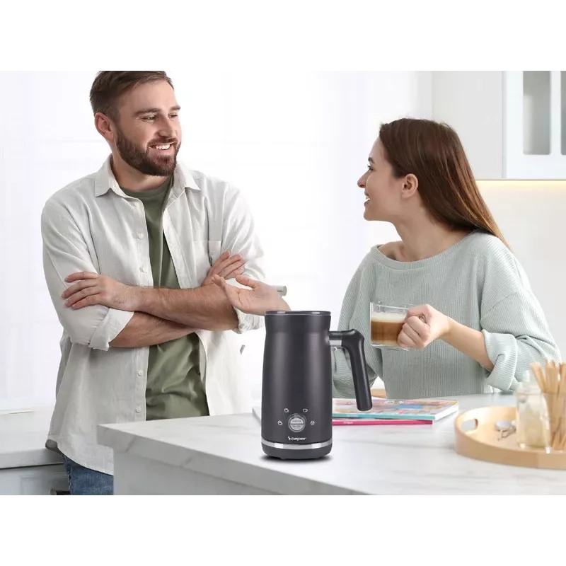Beper P101CAF001 elektrinis pieno putų plaktuvas, 500 W, 0,5 l, juodos spalvos