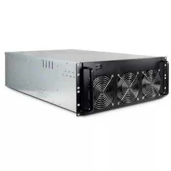 Kompiuterio korpusas Inter-Tech 88887236 Rack Juoda, Pilka