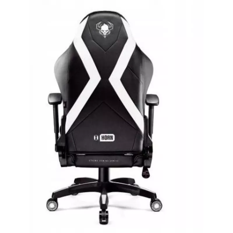 Diablo X-HORN 2.0. Įprasta žaidimų kėdė juoda-balta