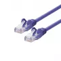 LOGON TCU55U100V Cat5e U/UTP (UTP) Violetinis 10 m RJ-45–RJ-45