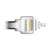 Adapterinis kabelis DeLOCK USB Type-A į RS-232 RJ12 su ESD apsauga 2 m juodas