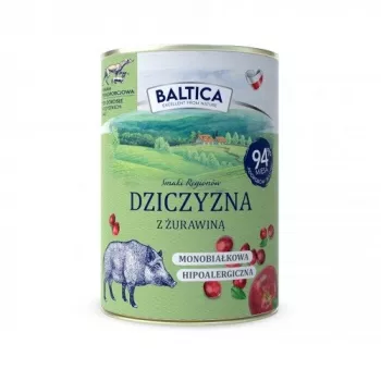 BALTICA regional flavours šlapias šunų maistas su elniena ir spanguolėmis - 400g