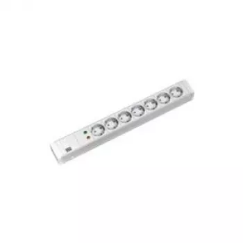 Apsauginis įtampos ribotuvas Bachmann 333.004 Baltas 7 AC lizdai 2 m