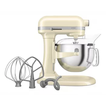 Stacionarus maišytuvas KitchenAid 5KSM60SPXEAC 375 W, kreminis/pilka/nerūdijantis plienas