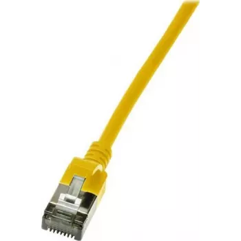 Laidinio tinklo kabelis LogiLink Slim U/FTP CQ9027S RJ-45 Cat6a 0,5 m Geltonas