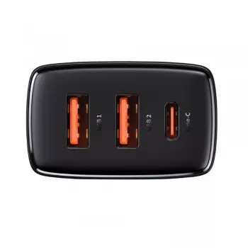 Baseus 30W USB įkroviklis QC PD3.0 Type C greitasis įkrovimas telefonams iPhone 17 16 15 14 13 12 Pro Max Xiaomi Samsung