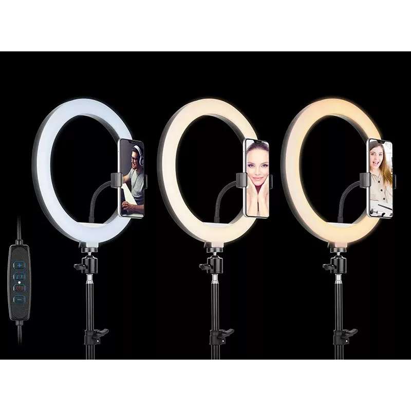 TRACER RING 30cm žiedinis šviestuvas su trikoju 210cm