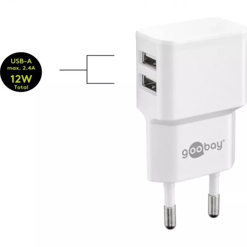 Goobay 44985 Mobiliojo telefono laidas baltas