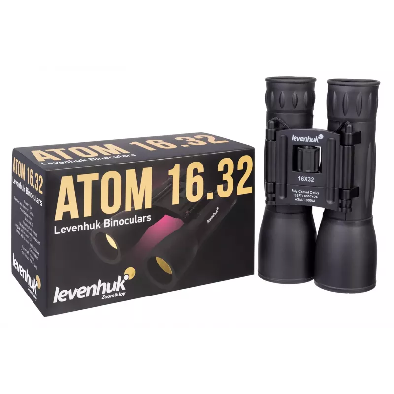 Levenhuk Atom 16x32 žiūronai Roof juodi