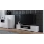 Cama TV stovas VIVA 180 baltas/baltas blizgus + juodas