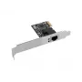 Vidinė Ethernet tinklo plokštė LANBERG PCE-1GB-201, PCI Express, 1× RJ-45 Gigabit (1000 Mbit/s), juoda