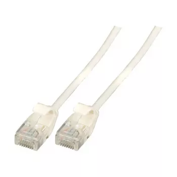 EFB-Elektronik RJ45 jungiamasis laidas Cat.6A U/UTP TPE 3,6mm lankstus Baltas 0,15m