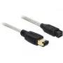 FireWire kabelis DeLOCK 82595 1m pilkas Kištukas/Kištukas