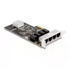 DeLOCK PCI Express x4 kortelė 4 x RJ45 Gigabit LAN RTL8111