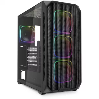 Sharkoon AK5M RGB Midi Tornas Juodas