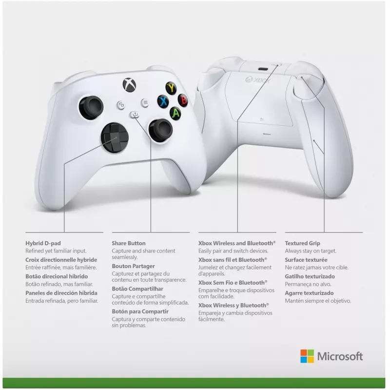 Microsoft Xbox Wireless Controller – belaidis žaidimų pultas – Robot White