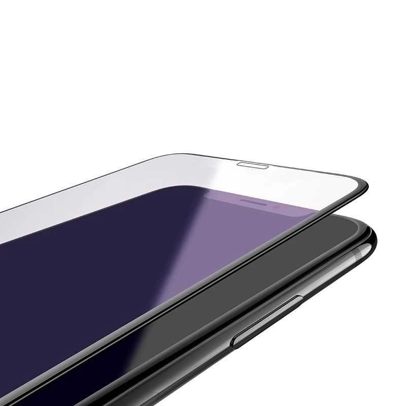 Grūdinto stiklo apsauginis stiklas Devia Van Anti-blue Ray, skirtas iPhone XR 6.1, juodas