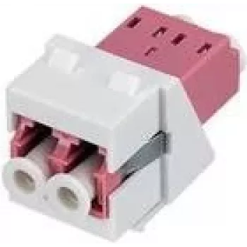 Rutenbeck Keystone modulis KMK-LC-D OM4 baltas – LC Duplex OM4 šviesolaidžio įdėklas