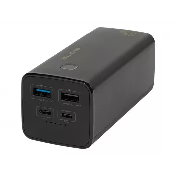 Nešiojamas maitinimo blokas BLOW PB20G 20000mAh PD 65W, USB-C įvestis/išvestis, 2x USB-A išvestys, juodas