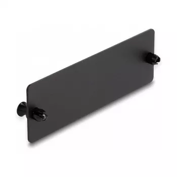 DeLOCK aklinė plokštė šviesolaidžiams, juoda, 109 mm, metalinė